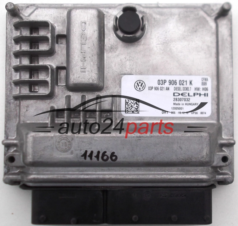 ECU ENGINE CONTROLLER SKODA FABIA 1.2 TDI DELPHI 28307032, 03P 906 021 K, 03P906021K, 03P 906 021 AN, 03P906021AN