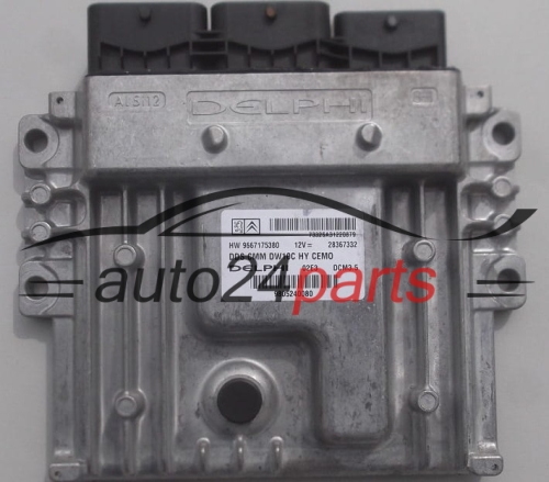 ECU ENGINE CONTROLLER CITROEN PEUGEOT 2.0 HDI DELPHI 28367332, 9667175380, DCM3.5 