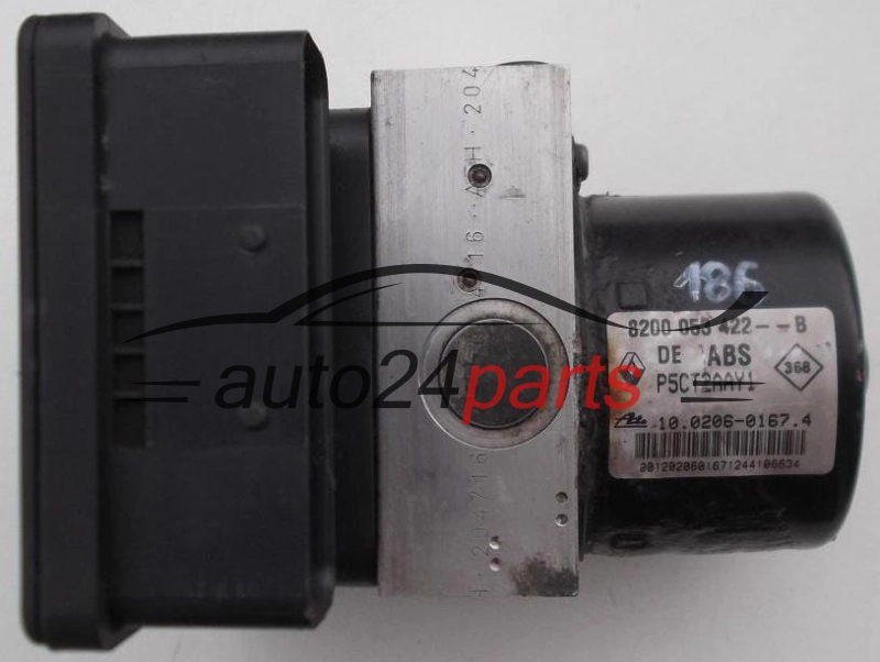 ABS CENTRALINA POMPA RENAULT LAGUNA 8200 053 422 B, 8200053422B, P5CT2AAY1, ATE 10.0206-0167.4, 10020601674, ATE 10.0960-1431.3, 10096014313