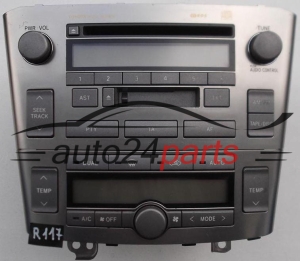 RADIO CD KASETY TOYOTA AVENSIS 86120-05080 / 8612005080 / CQ-MS6271LAC / CQMS6271LAC / W53900 - R117