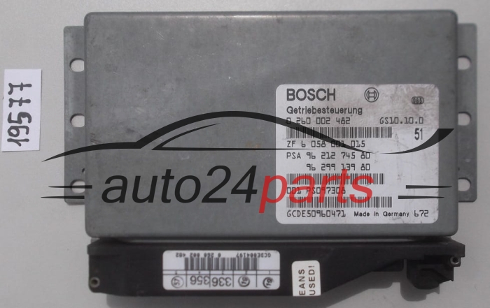 STEROWNIK SKRZYNI AUTOMATYCZNEJ PEUGEOT 406 2.0 BOSCH 0 260 002 482,  ZF 6 058 001 015