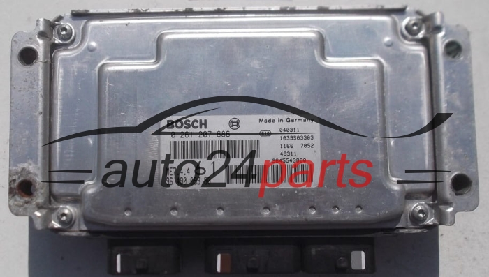 Μονάδα Ελέγχου Κινητήρα CITROEN BERLINGO PEUGEOT PARTNER 1.6 BOSCH 0 261 207 686, 0261207686, 96 490 093 80, 9649009380, ME7.4.4