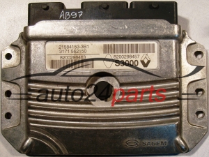 Μονάδα Ελέγχου Κινητήρα  RENAULT MEGANE Sagem 21584153-3B1, 215841533B1, 8200298463, 8200298457 
