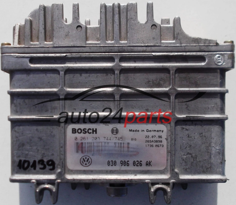  VW VOLKSWAGEN POLO, SEAT 1.0, BOSCH 0 261 203 744/745, 0261203744, 030 906 026 AK, 030906026AK