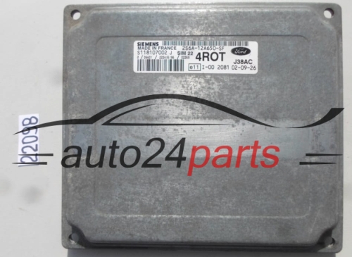 FORD FIESTA FUSION 1.4 SIEMENS S118107002 J, S118107002J, 2S6A-12A650-SF, 2S6A12A650SF, 4ROT, SIM 22