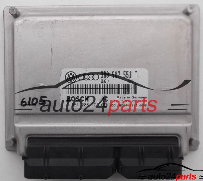 CALCULATEUR MOTEUR AUDI A4 A6 2.8 AQD BOSCH 0 261 206 123, 0261206123, 3B0 907 551 T, 3B0907551T