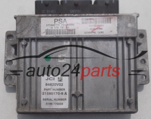 MOTORSTEUERGERÄT ECU STEUERGERÄT CITROEN C2 C3 1.4 Sagem 21585170-8 A, 215851708A, PSA 96 570 181 80, 9657018180, 9649433980 