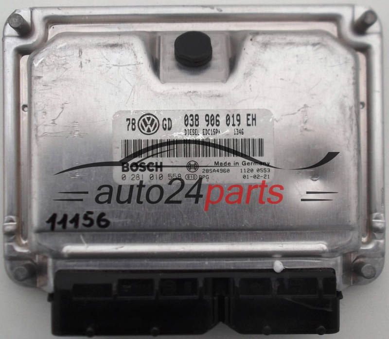 KOMPUTER STEROWNIK SILNIKA VW VOLKSWAGEN PASSAT 1.9 TDI AWX 038 906 019 EH, 038906019EH, BOSCH 0 281 010 558, 0281010558, 28SA4960