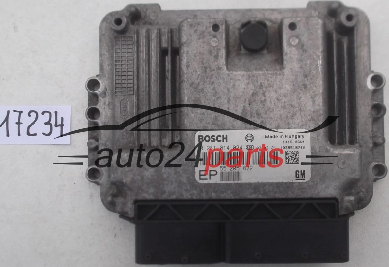 Μονάδα Ελέγχου Κινητήρα OPEL ASTRA ZAFIRA 1.9 CDTI BOSCH 0 281 014 024, 0281014024, GM 55 205 622 EP, 55205622EP, 55205622