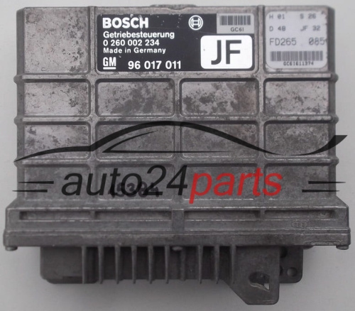 CENTRALITA ECU CAJA DE CAMBIO AUTOMATICO OPEL OMEGA BOSCH 0 260 002 234, 0260002234, GM 96 017 011 JF, 96017011JF