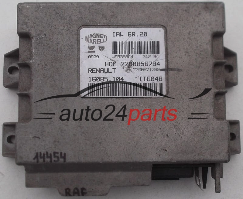 Μονάδα Ελέγχου Κινητήρα RENAULT TWINGO 1.2 MAGNETI MARELLI IAW 6R.20, IAW6R20, 7700856784, 7700871780, 16085.104, 16085104