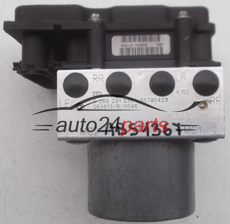 ABS HYDRAULIK-AGGREGAT MIT STEUERGERAET FIAT GRANDE PUNTO BOSCH 0 265 231 535, 0265231535, 55700423, 0 265 800 421, 0265800421