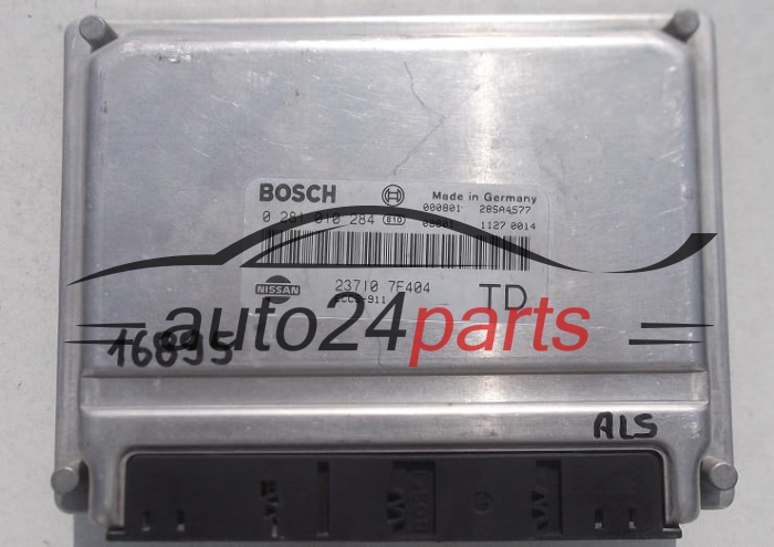 KOMPUTER STEROWNIK SILNIKA NISSAN TERRANO 2.7 TDI BOSCH 0281010284, 0 281 010 284, 237107F464, 23710-7F464 TD, ECCS-911