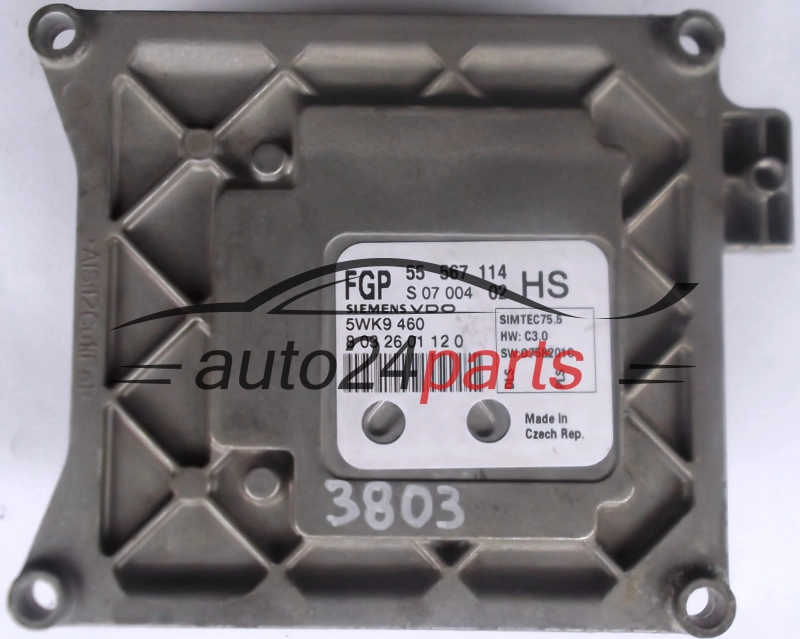 MOTORSTEUERGERÄT ECU STEUERGERÄT  OPEL ASTRA ZAFIRA SIEMENS 5WK9 460,  FGP 55 567 114 HS