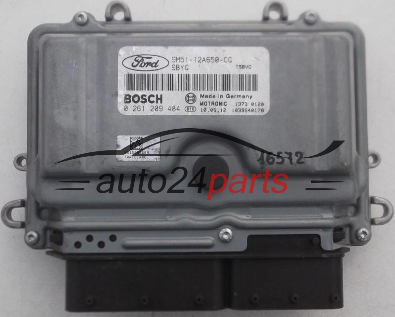 ECU ENGINE CONTROLLER FORD FOCUS 2.5 T BOSCH 0 261 209 484, 0261209484, 9M51-12A650-CG, 9M5112A650CG, 12A650CG, 9BYG