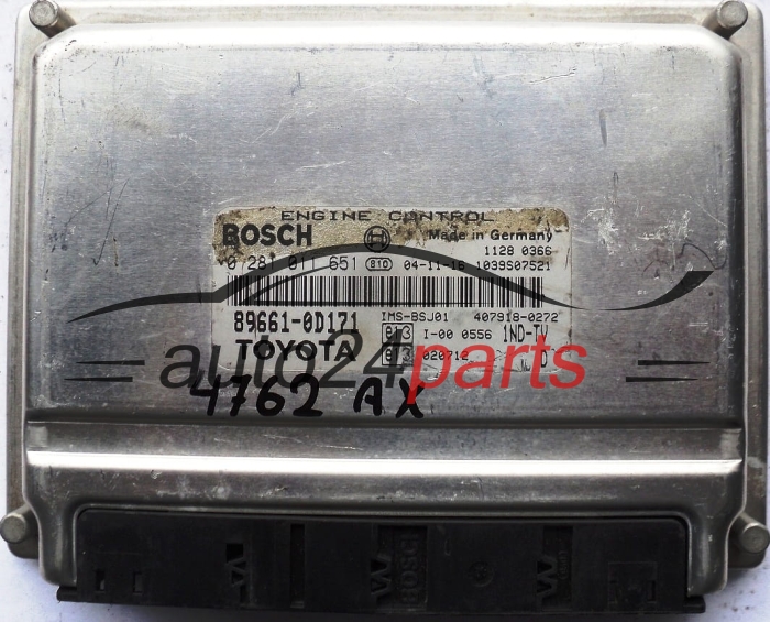ECU ENGINE CONTROLLER TOYOTA YARIS 1.4 D-4D 89661-0D171 1ND-TV