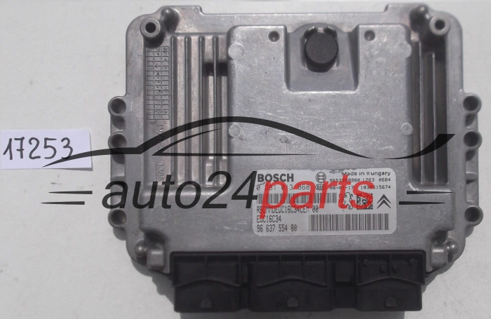 Μονάδα Ελέγχου Κινητήρα PEUGEOT 207 1.6 HDI BOSCH 0 281 013 868, 0281013868, 96 637 554 80, 9663755480, 9653958980, EDC16C34