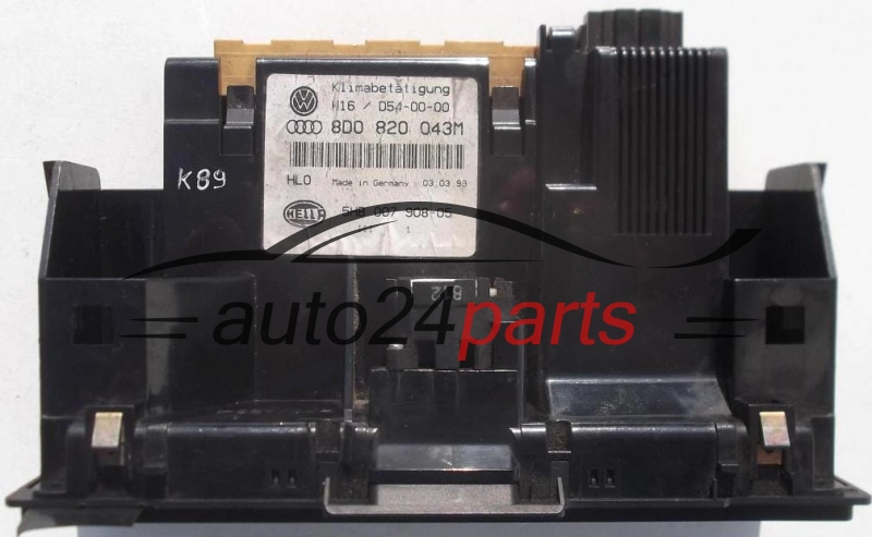 PANEL OGRZEWANIA STEROWNIK NAWIEWU REGULATOR KLIMATRONIK VOLKSWAGEN AUDI A4 8D0 820 043 M / 8D0820043M / 5HB 007 908-05 / 5HB00790805