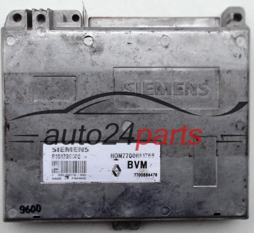 CENTRALINA DO MOTORE RENAULT CLIO 1.2, SIEMENS S101729103 H, S101729103H, HOM7700851758, 7700864476