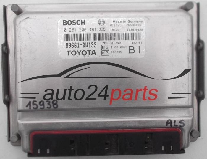 Μονάδα Ελέγχου Κινητήρα TOYOTA COROLLA AVENSIS BOSCH 0 261 206 481, 0261206481, 89661-0W130, 896610W130 