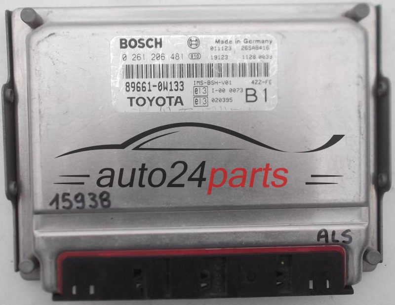 Μονάδα Ελέγχου Κινητήρα TOYOTA COROLLA AVENSIS BOSCH 0 261 206 481, 0261206481, 89661-0W130, 896610W130 