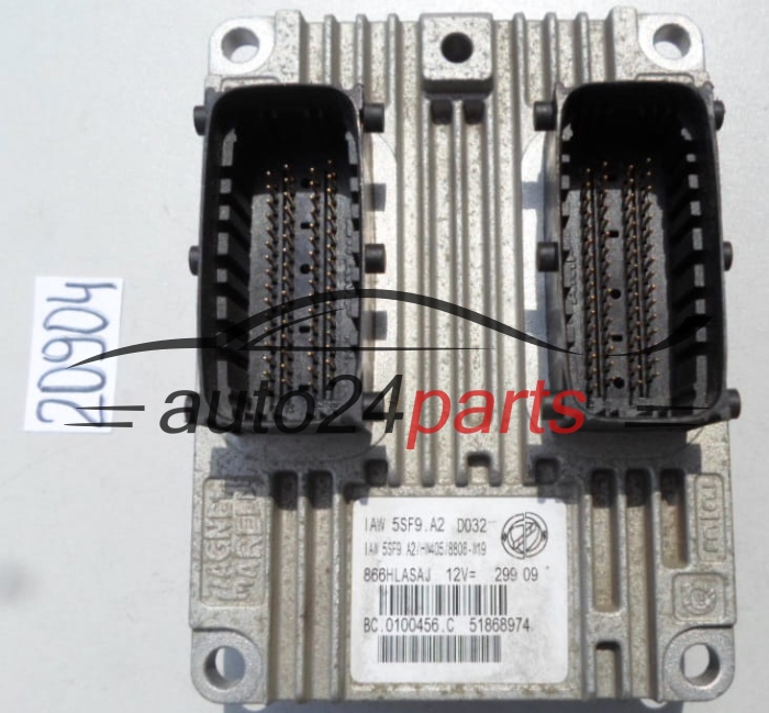 Μονάδα Ελέγχου Κινητήρα FIAT GRANDE PUNTO 1.4 IAW 5SF9.A2, IAW5SF9A2, 51868974 