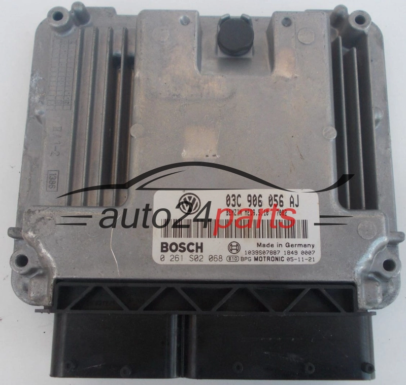  Μονάδα Ελέγχου Κινητήρα VOLKSWAGEN GOLF 1.4 FSI BOSCH 0 261 S02 068, 03C 906 056 AJ