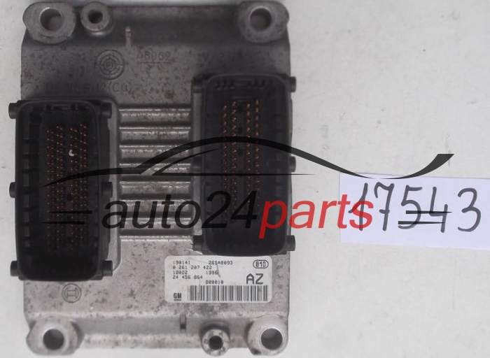 CENTRALINA MOTORE OPEL AGILA 1.0 Z10XE BOSCH 0 261 207 422, 0261207422 GM 24 456 864 AZ, 24456864