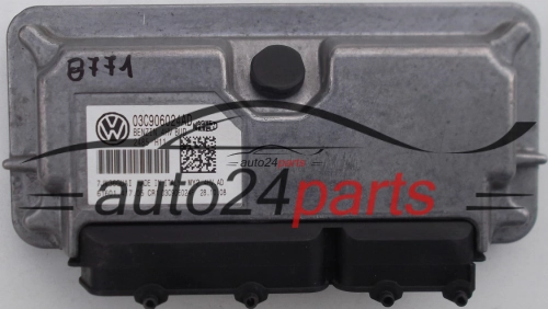 KOMPUTER STEROWNIK SILNIKA VOLKSWAGEN POLO 1.4 MAGNETI MARELLI MY2 4HV.AD, MY24HVAD, 03C 906 024 AD, 03C906024AD, 03C 906 024 F, 03C906024F, 61601.417.05, 6160141705