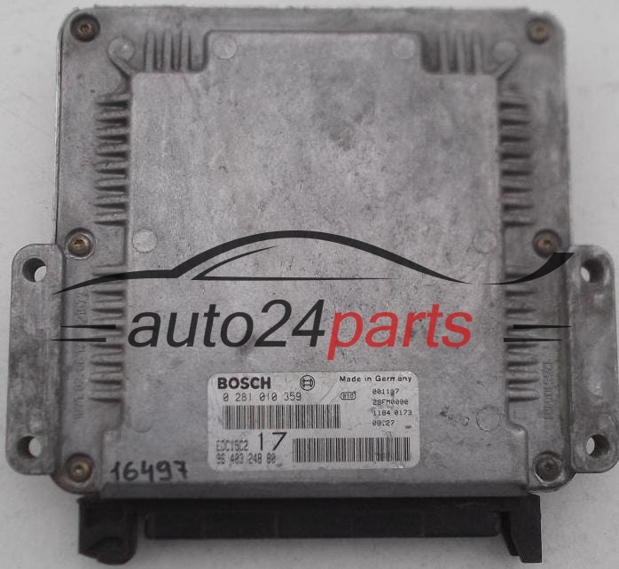 Μονάδα Ελέγχου Κινητήρα CITROEN JUMPY 2.0 HDI BOSCH 0 281 010 359, 0281010359, 9640324880, 96 403 248 80, EDC15C2 17 