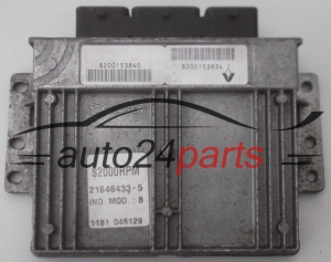 ECU CENTRALITA DE MOTOR RENAULT TWINGO 1.2 SAGEM 21646433-5, 216464335, 8200153840, 8200153834 