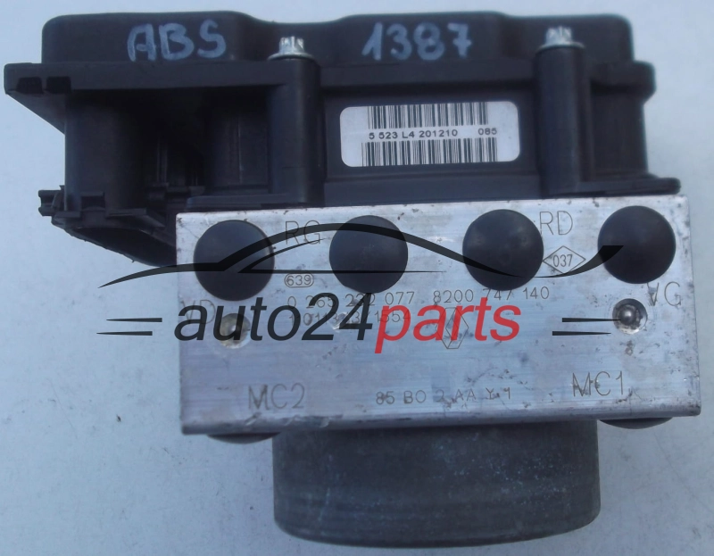 Aντλία ABS RENAULT CLIO BOSCH 0 265 232 077, 0265232077, 8200 747 140, 8200747140, 0 265 800 559, 0265800559