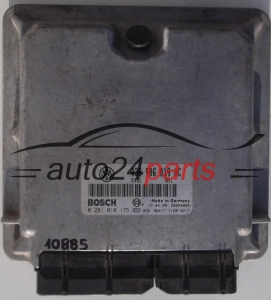 MOTORSTEUERGERÄT ECU STEUERGERAT VW VOLKSWAGEN PASSAT 1.9 TDI BOSCH 0 281 010 175, 0281010175, 038 906 019 AC, 038906019AC 