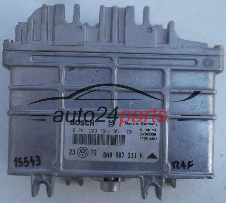 KOMPUTER STEROWNIK SILNIKA VW VOLKSWAGEN GOLF 1.8 BOSCH 0 261 203 184/185, 0261203184, 0261203185, 8A0 907 311 H, 8A0907311H