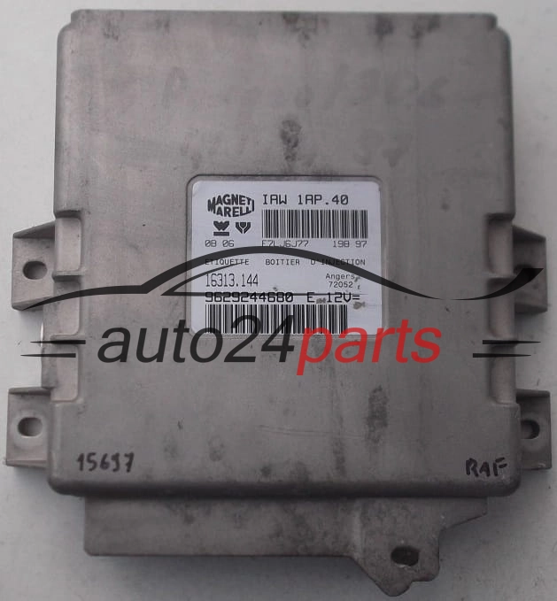 Μονάδα Ελέγχου Κινητήρα CITROEN XANTIA PEUGEOT 406 2.1 MAGNETI MARELLI IAW 1AP.40, IAW1AP40, 9629244680 E, 16313.144, 16313144 