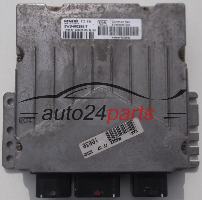 KOMPUTER STEROWNIK SILNIKA PEUGEOT CITROEN SIEMENS SID 801 5WS40025E-T