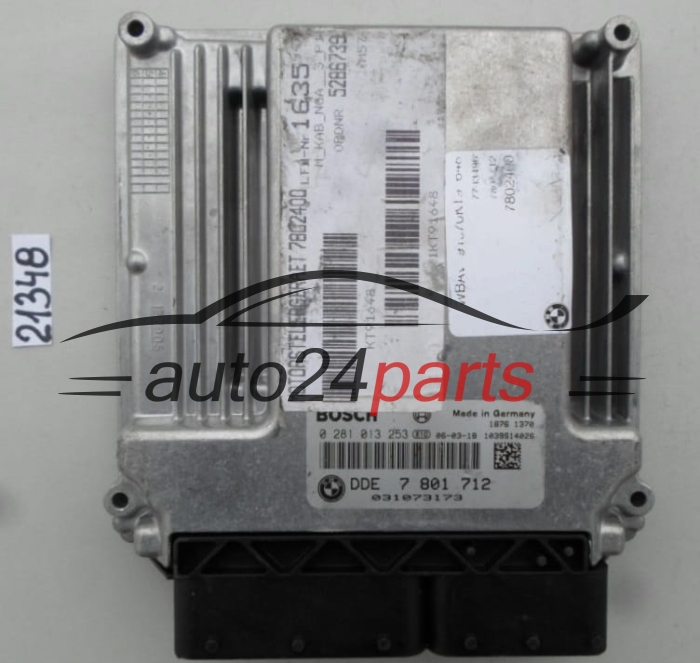 KOMPUTER STEROWNIK SILNIKA BMW E60 E61 3.0 D BOSCH 0 281 013 253, 0281013253, DDE 7 801 712, DDE7801712, 7801712