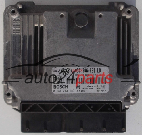 ECU ENGINE CONTROLLER SKODA OCTAVIA 2.0 TDI 03G906021LD, BOSCH 0281013187