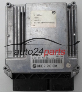 MOTORSTEUERGERÄT ECU STEUERGERÄT BMW BOSCH 0 281 011 762, 0281011762, DDE 7 796 680, DDE7796680, 7796680 