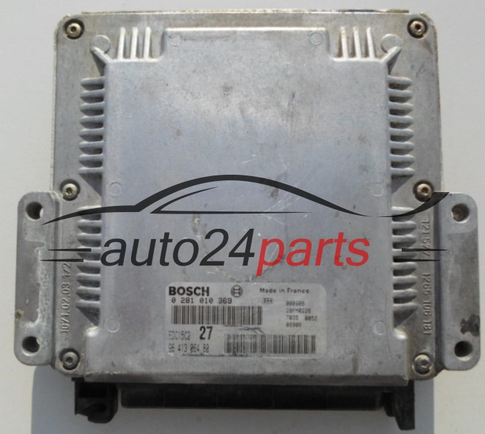 ECU ENGINE CONTROLLER CITROEN 2.0 HDI BOSCH 0 281 010 369,  96 413 064 80
