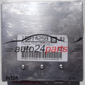 Μονάδα Ελέγχου Κινητήρα OPEL ASTRA 1.6 X16XE DELCO 16214259 JU, 16214259JU, D96019, CDJF, BZKY, CKYH