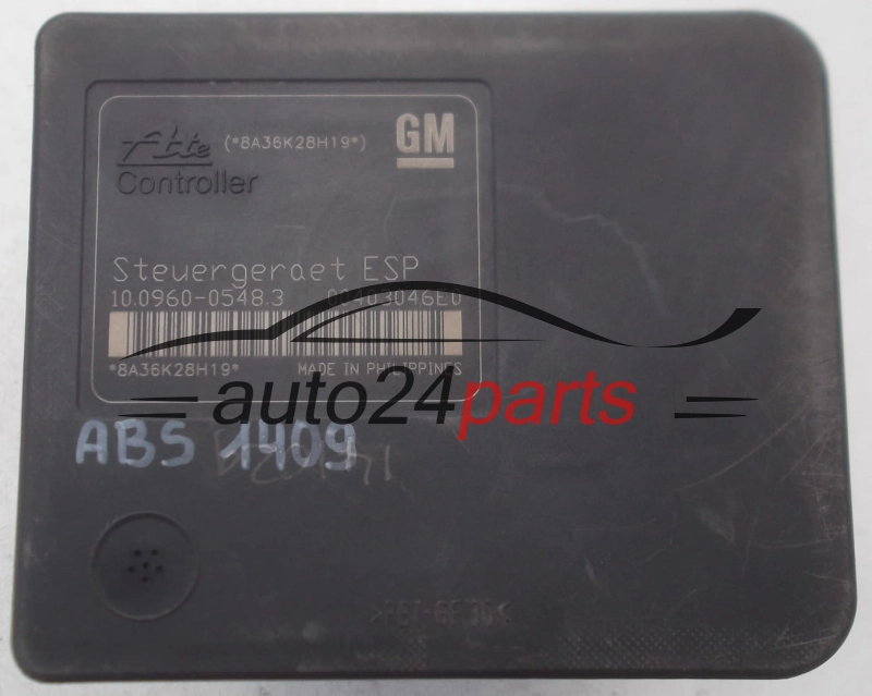 ABS CENTRALINA POMPA OPEL ASTRA H ZAFIRA B GM 13 213 610 13213610, ATE 10.0206-0206.4, 10020602064, 10.0960-0548.3, 10096005483