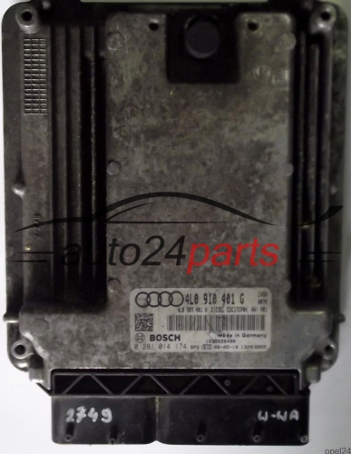 ECU ENGINE CONTROLLER AUDI Q7 3.0 TDI 4L0910401G, 4L0 910 401 G, 4L0907401A, 4L0 907 401 A, BOSCH 0281014174, 0 281 014 174, DIESEL EDC17CP04 CASA 0070 1039S26480 