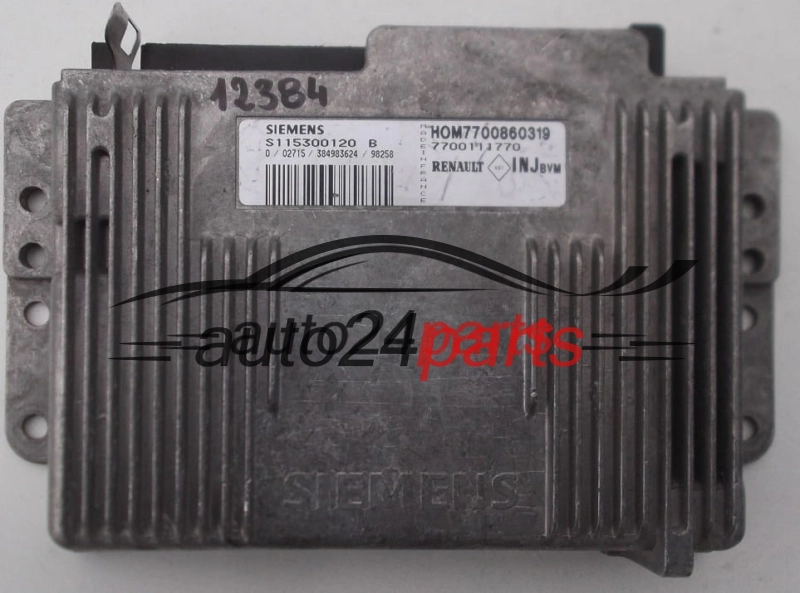 ECU ENGINE CONTROLLER RENAULT MEGANE 1.6 SIEMENS S115300120B, 7700860319, HOM7700860319