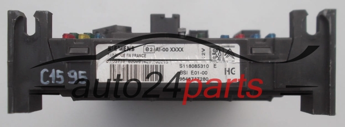 Centralina de comando do sistema confort  CITROEN PEUGEOT SIEMENS S118085310E, 9646777280