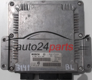 MOTORSTEUERGERÄT ECU STEUERGERÄT PEUGEOT 307 2.0 HDI BOSCH 0281010935, 0 281 010 935, EDC15C2 45, 9650221480, 96 502 214 80, 9640938680, 96 409 386 80, 1039F00223