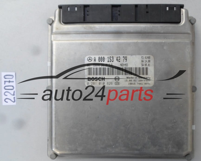 KOMPUTER STEROWNIK SILNIKA MERCEDES SPRINTER 208 2.2 220 CDI A0001534279, A 000 153 42 79, BOSCH 0281010826, 0 281 010 826, CR2.35