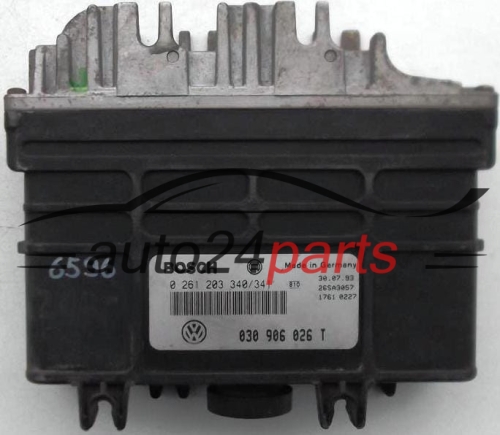 MOTORSTEUERGERÄT ECU STEUERGERAT SEAT IBIZA 1.3 BOSCH 0 261 203 340/341, 0261203340, 030 906 026 T, 030906026T, 26SA3059