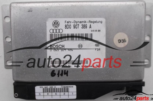 ECU CENTRALITA ABS ESP AUDI A4 A6 BOSCH 0 265 109 426, 0265109426, 8D0 907 389 A, 8D0907389A 