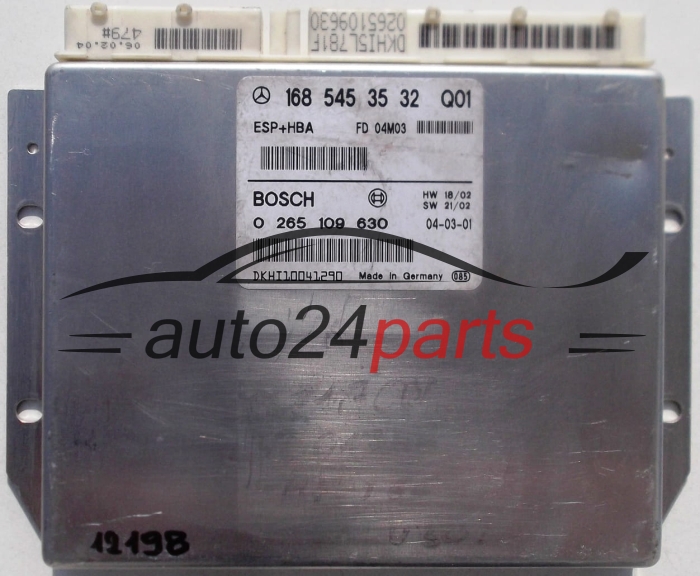 CENTRALINA ABS ESP+HBA MERCEDES W168 BOSCH 0 265 109 630